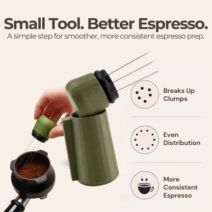 Espresso WDT Tool with Magnetic Holder | Needle Coffee Stirrer