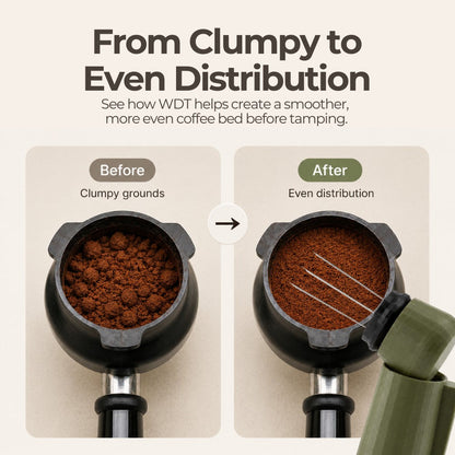 Espresso WDT Tool with Magnetic Holder | Needle Coffee Stirrer