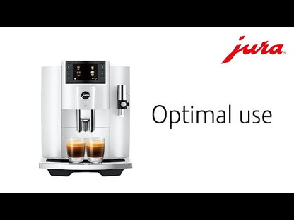JURA E8 15662 Piano White Bean-to-Cup Coffee Machine