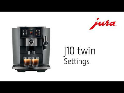 JURA J10 Twin 15723 Diamond Onyx Bean-to-Cup Coffee Machine