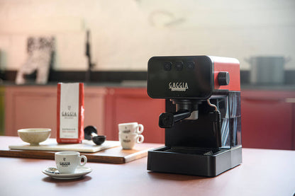 Gaggia Espresso Style Lava Red & MD15 Coffee Grinder Bundle