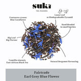 Suki Earl Grey Blue Flower Tea Pyramid Tea Bags