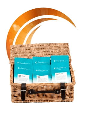 Flavoured Coffee Gift Pack - Free Luxury Wicker Hamper